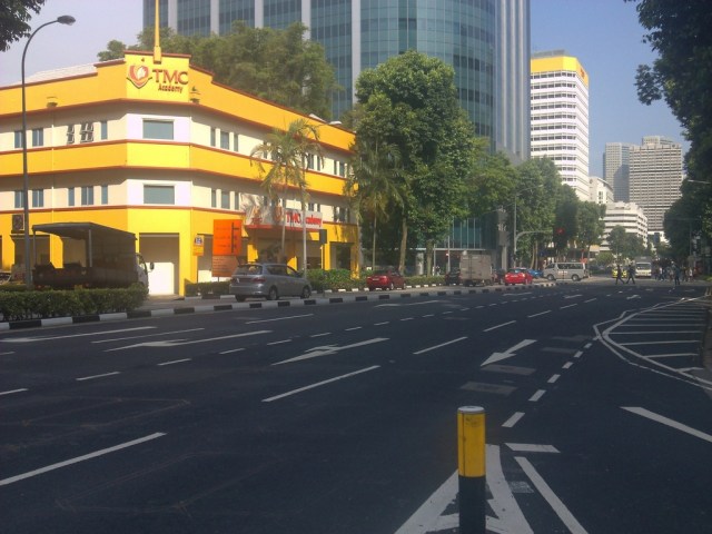 On my way to Raffles Place