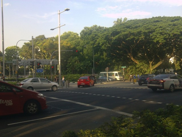 A junction beside the Istana