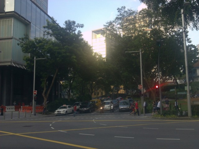 A junction at Orchard Road