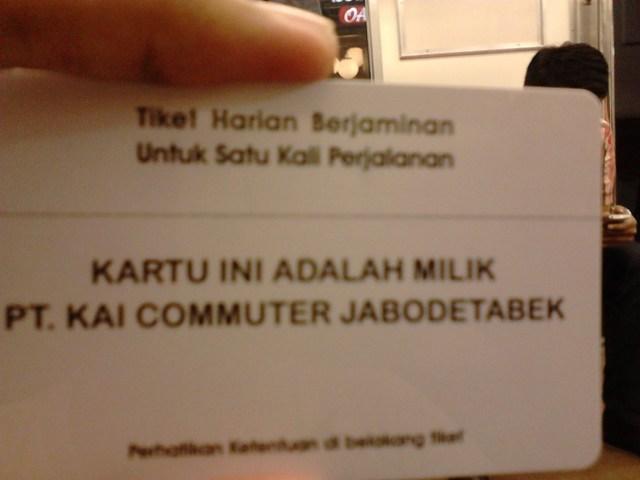 My first Commuter Line card. Horray!