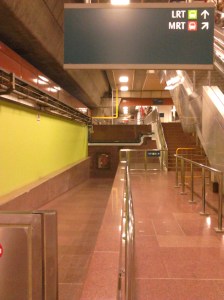 Direction to the LRT station