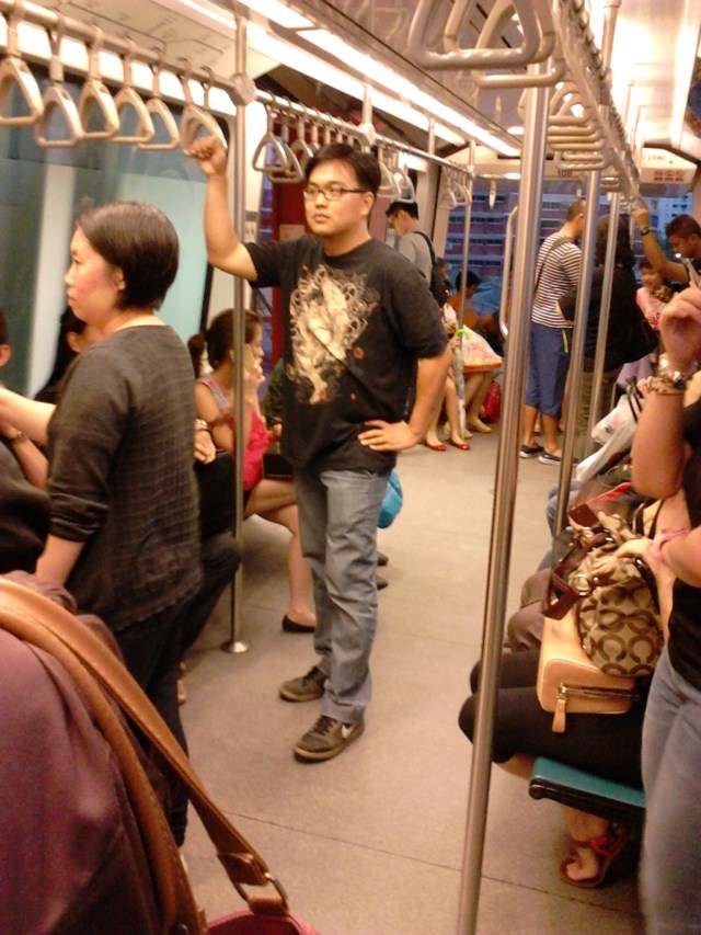 Inside the LRT train