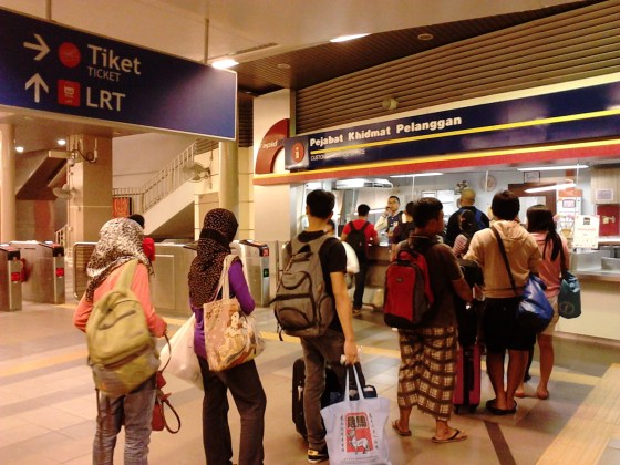 Queuing to get the vending machine