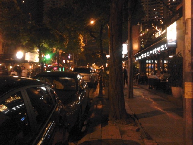 Bukit Bintang at night. Bustling with cafes and bars.