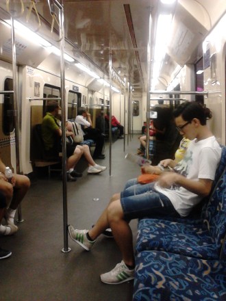 Inside the KTM Komuter Train