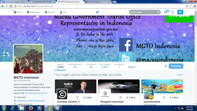 Follow MGTO di Twitter