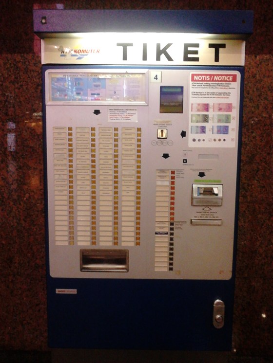 KTM Komuter vending machine