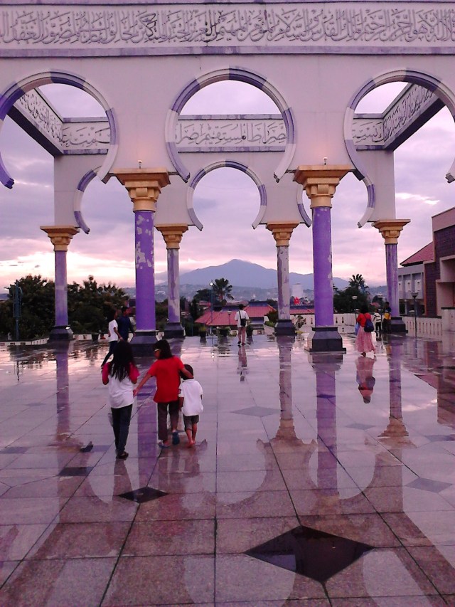 Senja di Masjid Agung Jawa Tengah