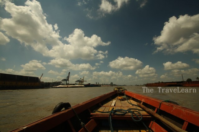 Passing the Pupuk Sriwijaya (PUSRI) factory