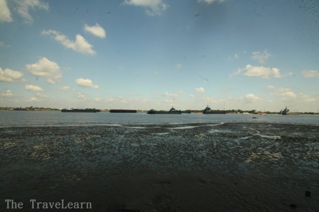 This is not a beach, this is Musi River (Sungai Musi)