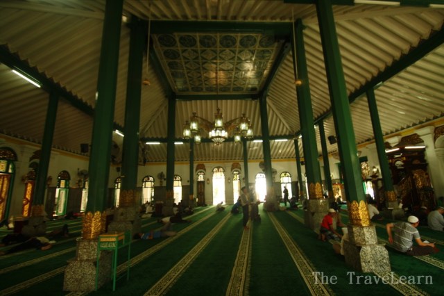 Inside the Great Mosque of Palembang (Masjid Agung Palembang)