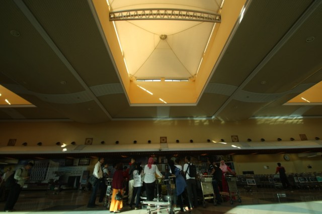 Inside the Sultan Mahmud Badaruddin II Airport, Palembang. Nothing special with the interior.