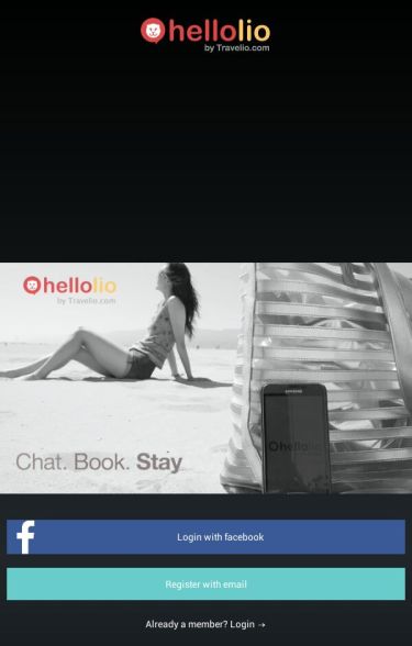 Dengan HelloLio, cukup Chat, Book, Stay.