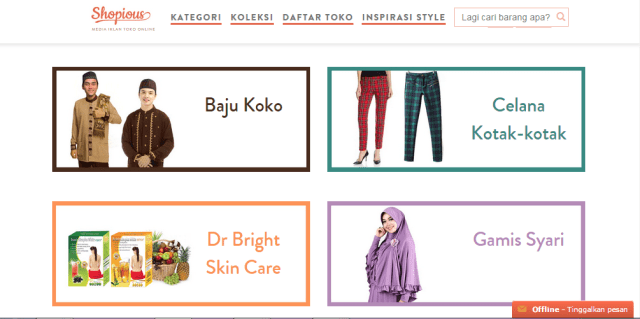 Koleksi lengkap Shopious