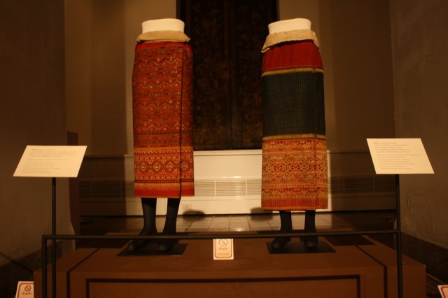 Collection of tThai traditional clothes, Bangkok National Museum