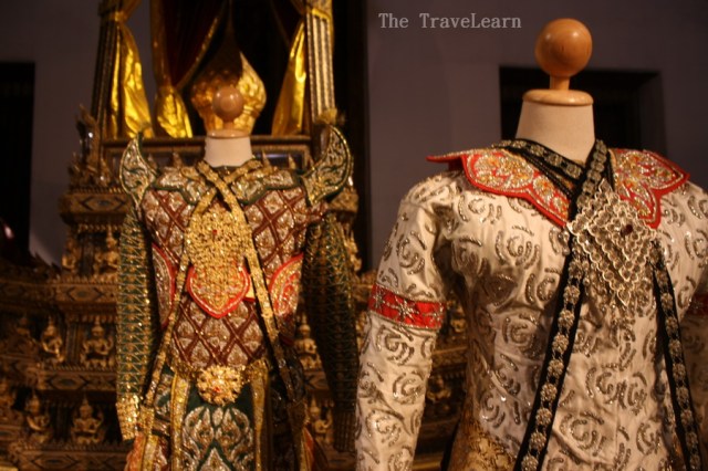 Thai traditional costumes for dancers, Bangkok National Museum