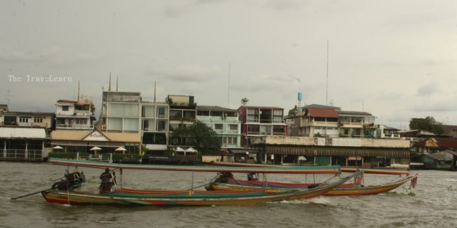 The public boats and Chao Praya River, Bangkok