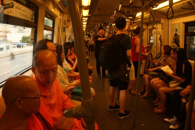 Inside the BTS (Skytrain) Bangkok