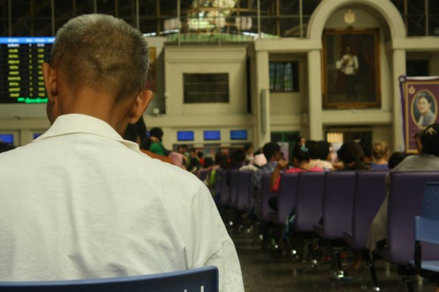 Waiting at the station