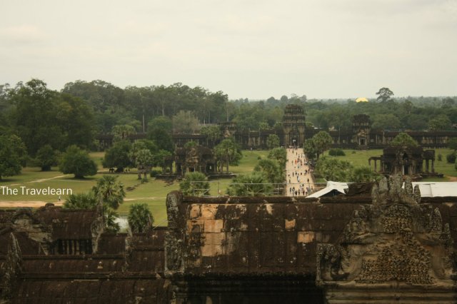 Panoramic view of Angkor from above