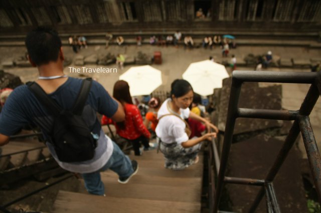 Steep staircase, watch your steps!