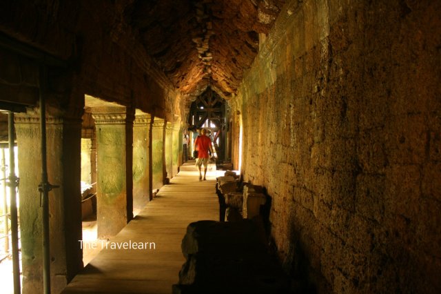 A corridor at Ta Prohm, Angkor