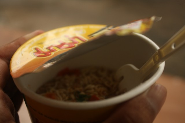 Simple breakfast from nearby Family Mart