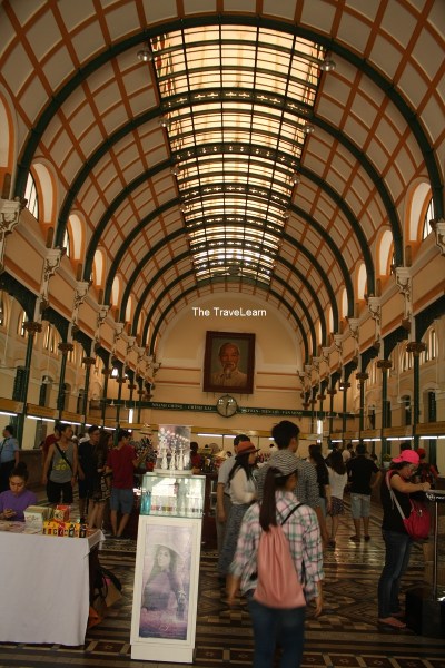 Inside Ho Chi Minh City Central Post Office