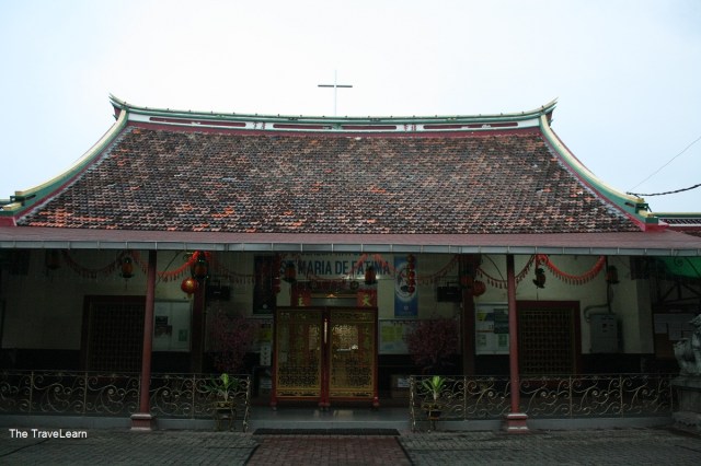 The facade of Gereja Katolik Santa Maria de Fatima