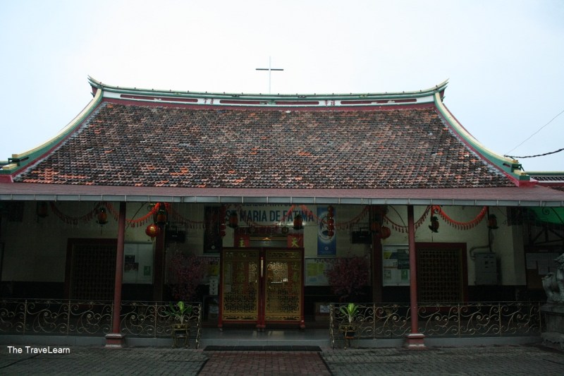 The facade of Gereja Katolik Santa Maria de Fatima