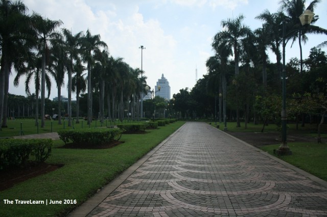 Green park and clean pedestrian in Monumen Nasional (Monas) Jakarta