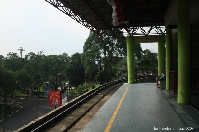 Peron Aeromovel Titihan Samirono di TMII
