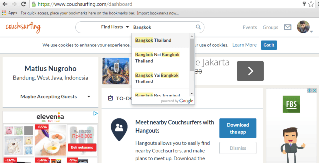 Type your destination here