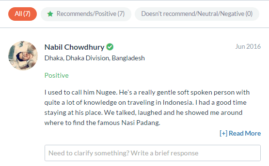 a reference from my guest