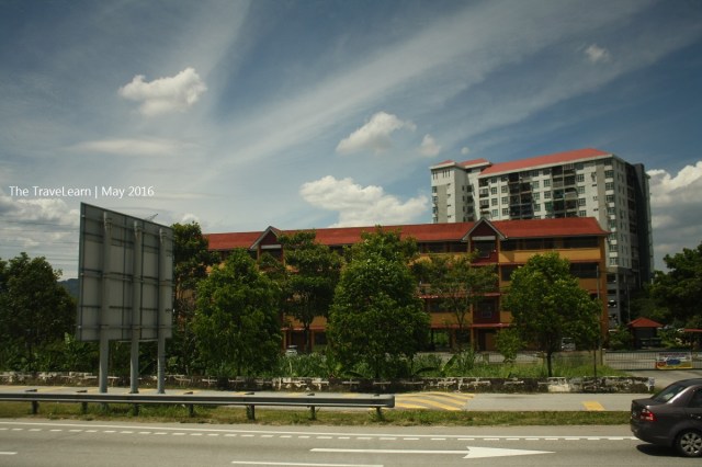 Greeted by the bright blue sky