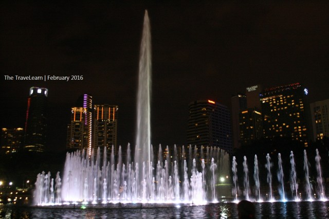 Dancing Fountain at Suria KLCC Park Kuala Lumpur