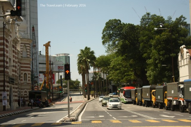 An intersection near Dataran Merdeka