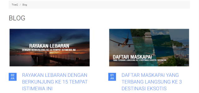 Laman Blog Tiket2.com