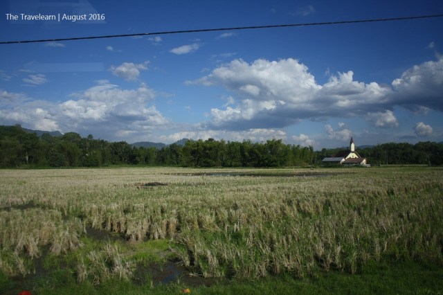 A small church in the middle of rice fields. Epic!