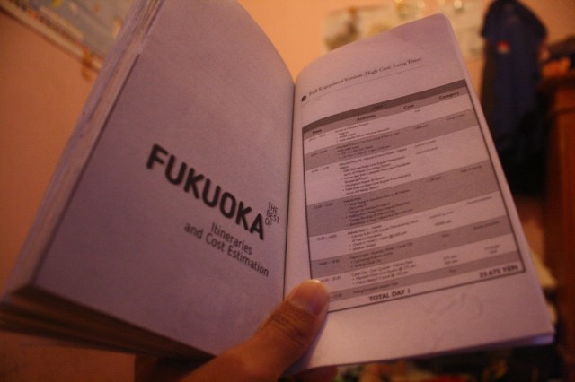 Itinerary Fukuoka Jepang
