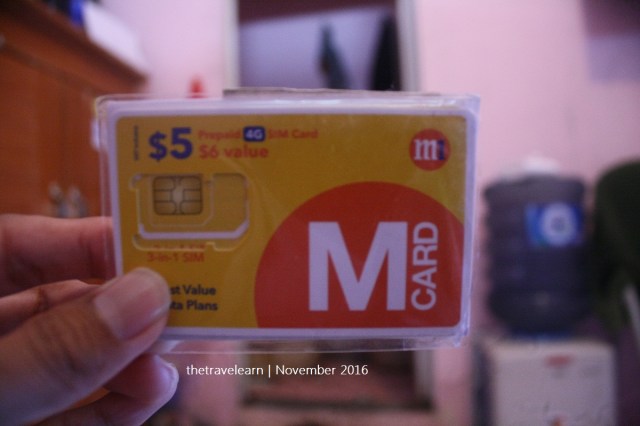 M Card dari provider M1, Singapore